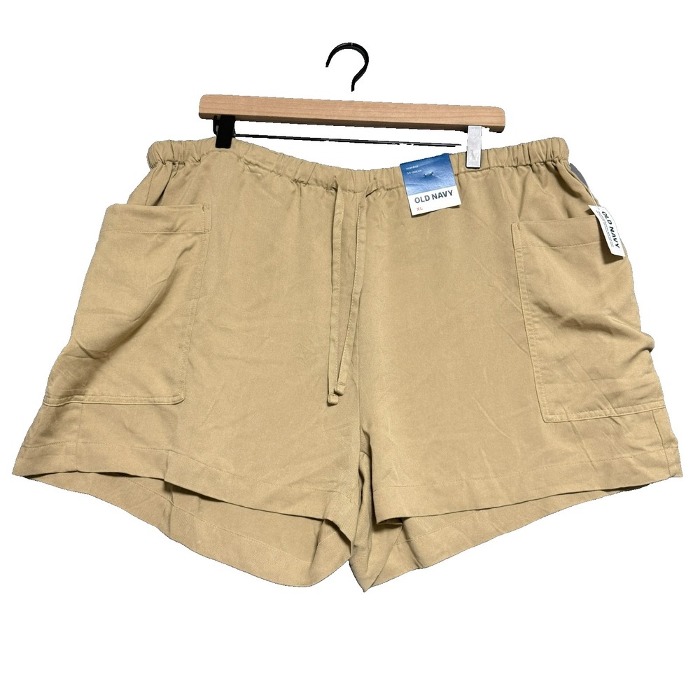 Old Navy Playa Cargo Shorts Sz XL Beige High Rise Gorpcore Coastal Cabincore NWT